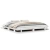 vidaXL Cadre de lit sans matelas blanc 180x200 cm bois massif de pin