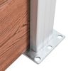 vidaXL Cl&ocirc;ture de jardin WPC 353x106 cm marron
