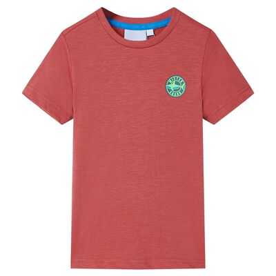 T-shirt pour enfants couleur de paprika 92