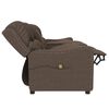 vidaXL Fauteuil de massage inclinable porte-gobelets 4 places taupe