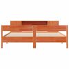 vidaXL Lit biblioth&egrave;que sans matelas cire marron 180x200 cm pin massif