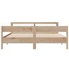 vidaXL Cadre de lit sans matelas 200x200 cm bois massif de pin