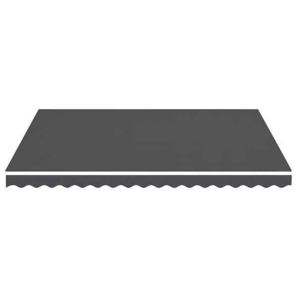 vidaXL Tissu de remplacement pour auvent Anthracite 4,5x3,5 m