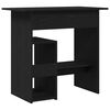 vidaXL Bureau ch&ecirc;ne noir 80x45x74 cm bois d'ing&eacute;nierie