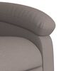 vidaXL Fauteuil inclinable de massage &eacute;lectrique Taupe Tissu