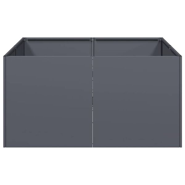 vidaXL Jardini&egrave;re anthracite 80x80x40 cm acier lamin&eacute; &agrave; froid