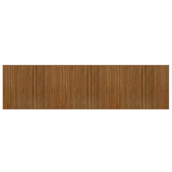 vidaXL Tapis rectangulaire marron 80x300 cm bambou
