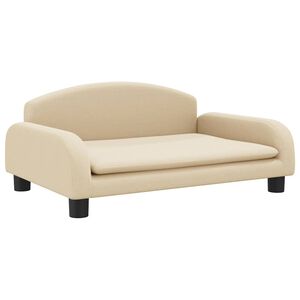 vidaXL Lit pour chien cr&egrave;me 70x45x30 cm tissu