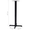 vidaXL Pied de table de bistro Noir 56x56x107 cm Fonte