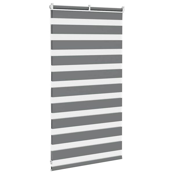 vidaXL Store z&egrave;bre gris fonc&eacute; largeur du tissu 85,9 cm polyester