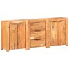 vidaXL Buffet avec 3 tiroirs et 4 portes Bois d'acacia solide