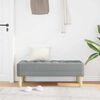 vidaXL banc Gris clair 113 x 57 x 39 cm tissu