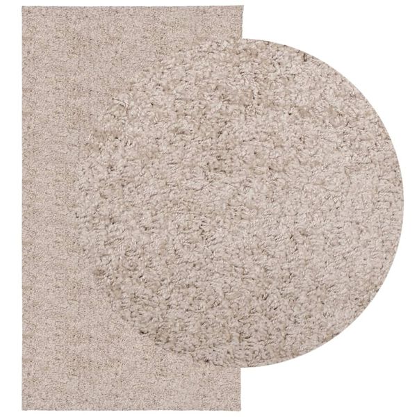 vidaXL Tapis shaggy PAMPLONA poils longs moderne beige 80x150 cm