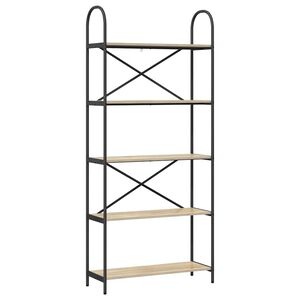 vidaXL &Eacute;tag&egrave;re 5 niveaux 80 x 30 x 183 cm Bois d'ing&eacute;nierie