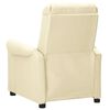 vidaXL Fauteuil de massage électrique Crème Similicuir