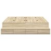 vidaXL Cadre de lit avec rangement avec tiroir Chêne Sonoma 140 cm