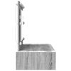 vidaXL Table de Toilette Gris 100 x 40 x 70 cm Bois d'ing&eacute;nierie