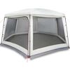 vidaXL Tente piscine toit amovible parois maille gris 670x590 cm