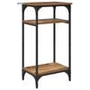 vidaXL Table d'appoint Bois Ancien 40 x 30 x 75 cm Bois d'ing&eacute;nierie