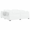 vidaXL Cadre de lit Blanc 200 x 200 cm Faux cuir