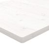 vidaXL Dessus de table blanc 110x60x2,5 cm bois de pin massif