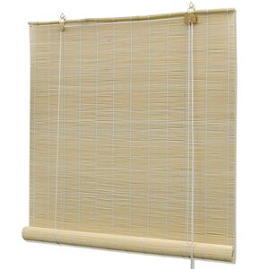 vidaXL Store &agrave; rouleau bambou naturel 120x160 cm