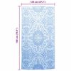 vidaXL Tapis d'extérieur ARAKIL Bleu azuré 120x180 cm PP