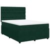 vidaXL Sommier &agrave; lattes de lit et matelas Vert fonc&eacute; 140x200cm Velours