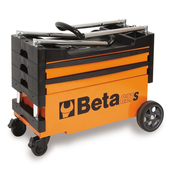 Beta Tools chariot &agrave; outil repliable C27S-O en acier orange
