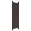 vidaXL Cloison de séparation 4 panneaux Marron 200x200 cm Tissu