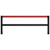 vidaXL Cadre de banc de travail Métal 150x57x79 cm Noir et rouge