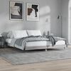 vidaXL Cadre de lit sans matelas sonoma gris 200x200 cm
