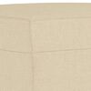 vidaXL Ensemble de canap&eacute;s 3 pcs avec coussins cr&egrave;me tissu