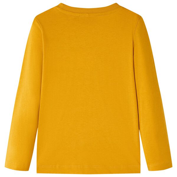 T-shirt enfants à manches longues ocre 140