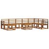 vidaXL Ensemble de canap&eacute;s d'ext&eacute;rieur 9 pcs Naturel