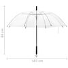 vidaXL Parapluie Transparent 107 cm