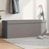 vidaXL Banc de rangement pliable gris clair faux lin