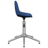 vidaXL Chaises pivotantes &agrave; manger lot de 4 bleu tissu
