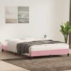 vidaXL Cadre de lit sans matelas rose 160x210 cm velours