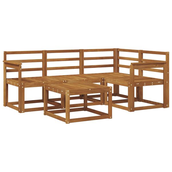 vidaXL Ensemble de canap&eacute;s d'ext&eacute;rieur 5 pcs Naturel