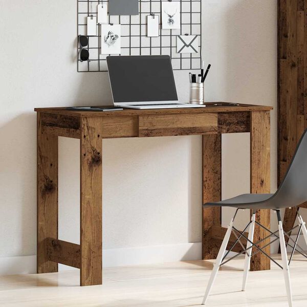 vidaXL Bureau vieux bois 100x45x75 cm bois d'ing&eacute;nierie