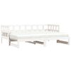 vidaXL Lit de jour et lit gigogne sans matelas 80x200 cm bois massif