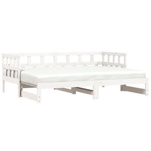 vidaXL Lit de jour et lit gigogne sans matelas 80x200 cm bois massif