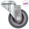vidaXL 24 pcs Roulettes pivotantes &agrave; trou de boulon 50 mm