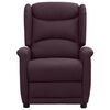 vidaXL Fauteuil de massage Violet Tissu
