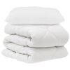 vidaXL Ensemble de Duvet avec oreiller 2 pi&egrave;ces Blanc Microfibre