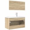 vidaXL Ensemble de meubles de salle de bain 3 pcs chêne sonoma