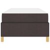 vidaXL Cadre de lit avec matelas Marron fonc&eacute; 90 x 200 cm tissu