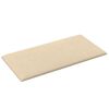 vidaXL T&ecirc;te de lit murale 12 pcs Cr&egrave;me 30 x 15 cm tissu