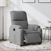 vidaXL Fauteuil inclinable électrique gris foncé tissu microfibre